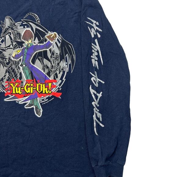 Yu-Gi-Oh! VTG 1996 Seto Kaiba Long Sleeve T-Shirt Anime Navy Blue Youth M Medium - Picture 4 of 6
